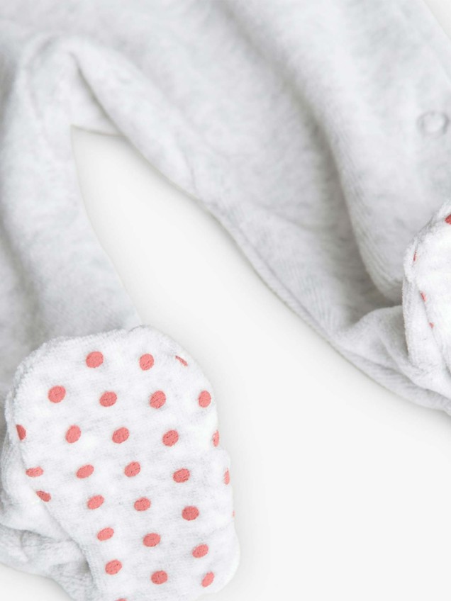 Babygrow de Veludo com Estampado