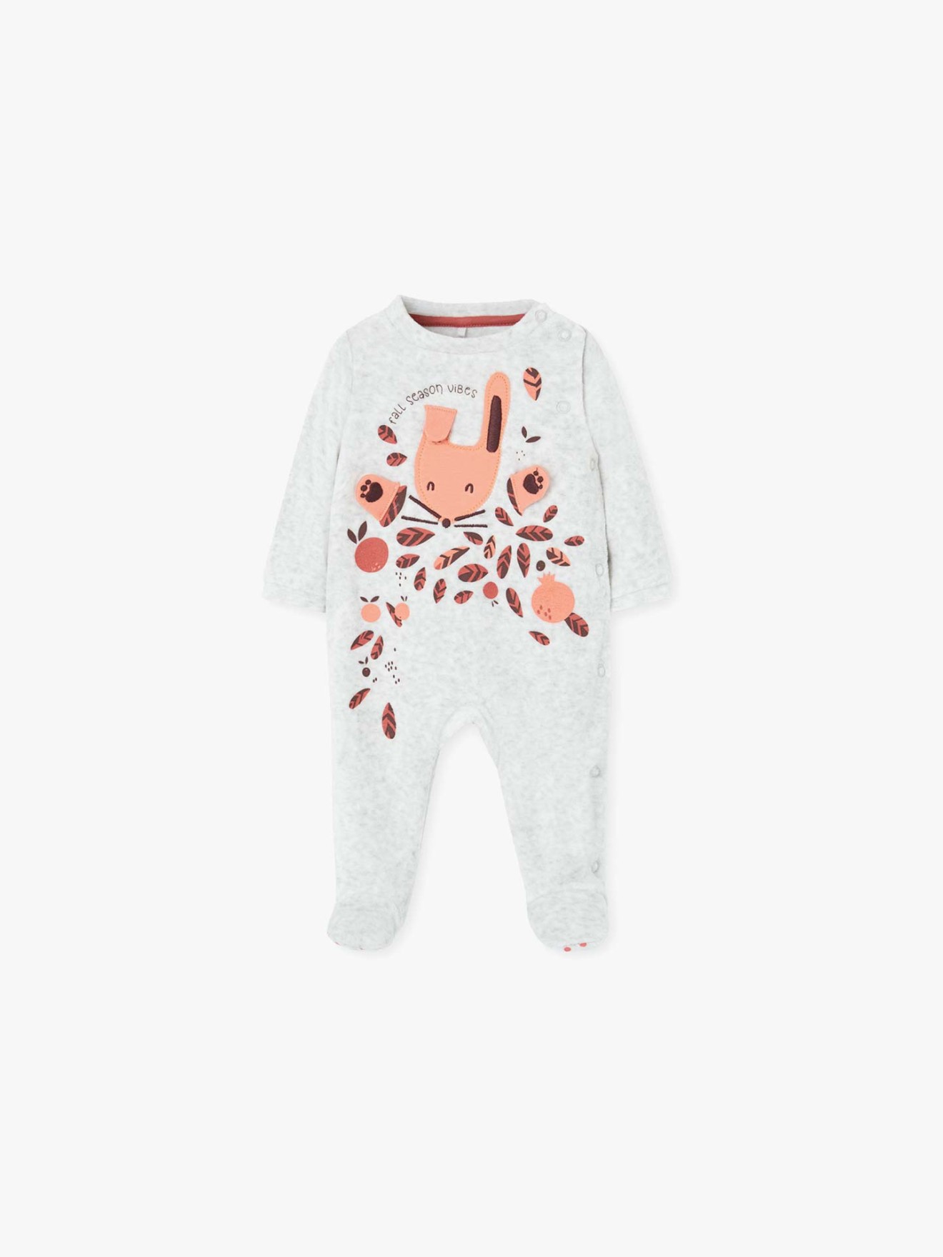 Babygrow de Veludo com Estampado