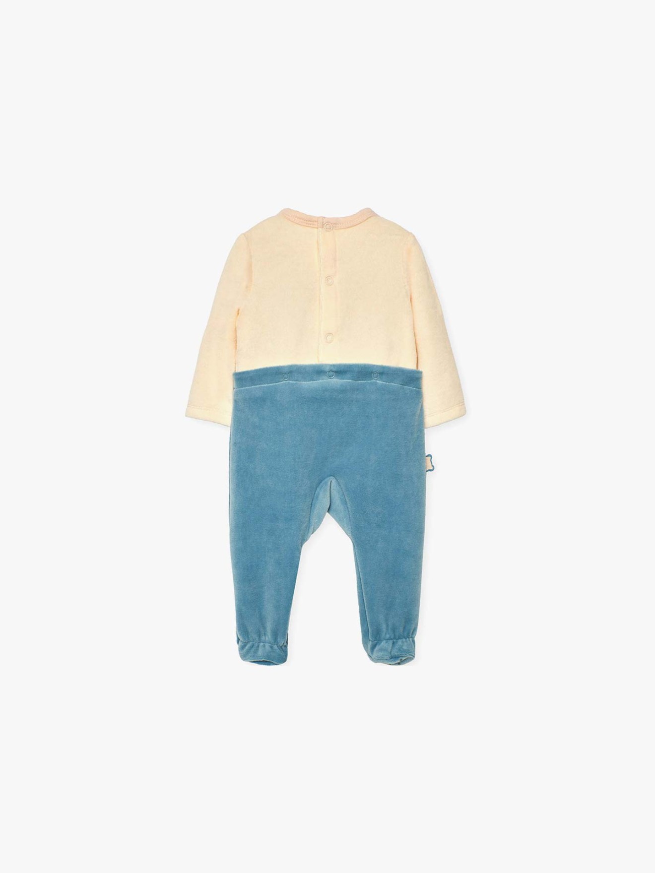 Babygrow de Veludo com Aplicao Urso