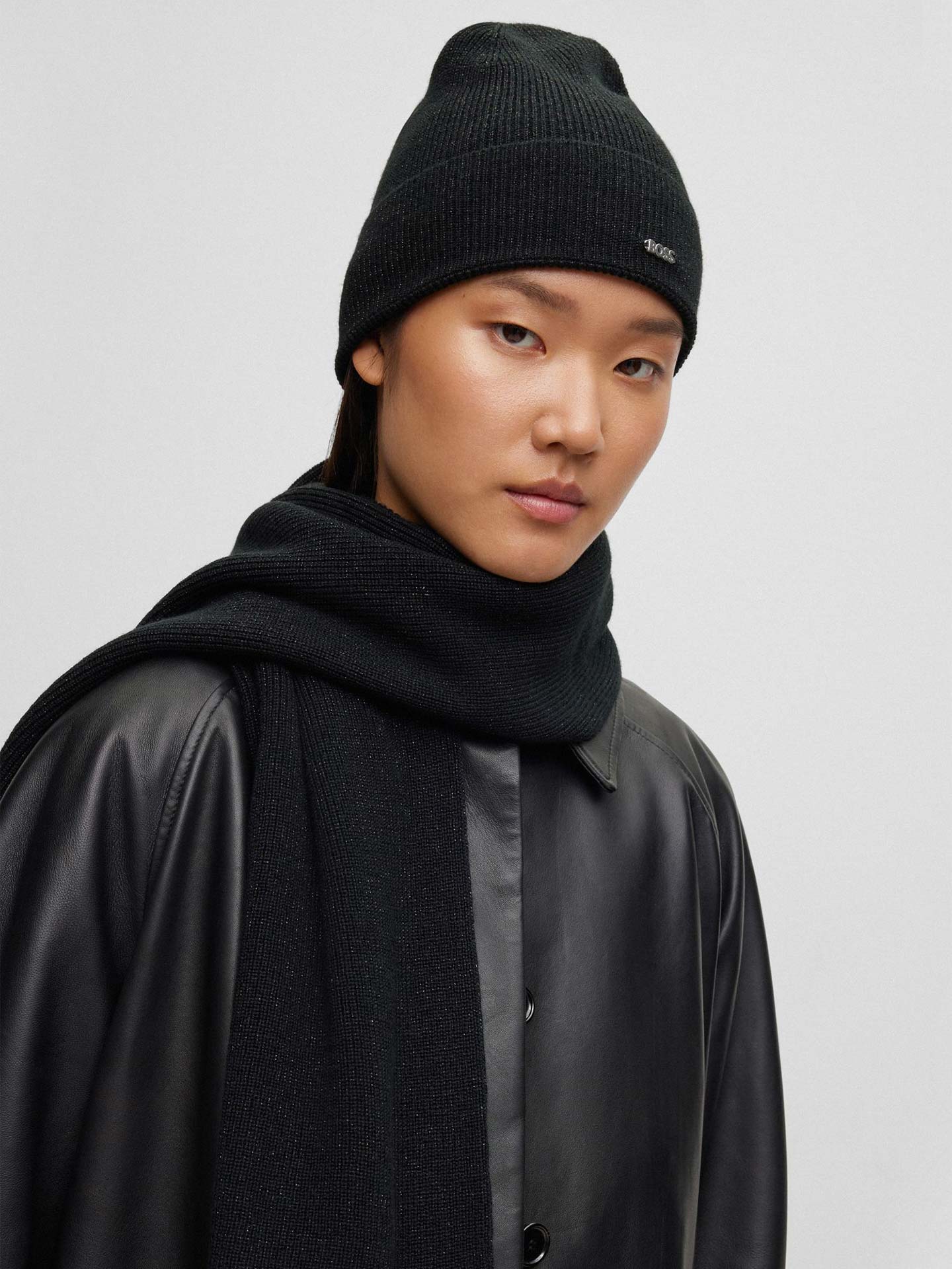 Conjunto Gorro e Cachecol em Lã