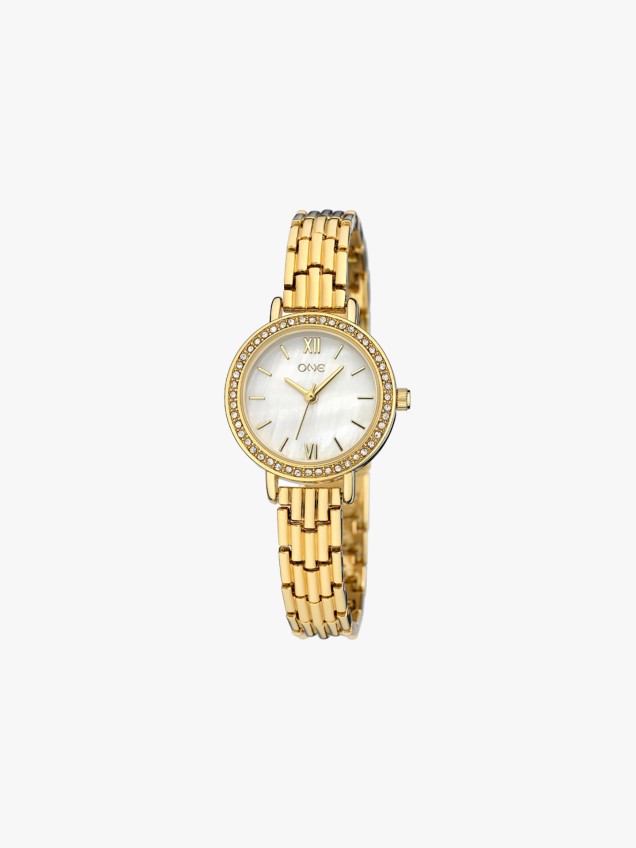 Rel�gio One Obsession Gold
