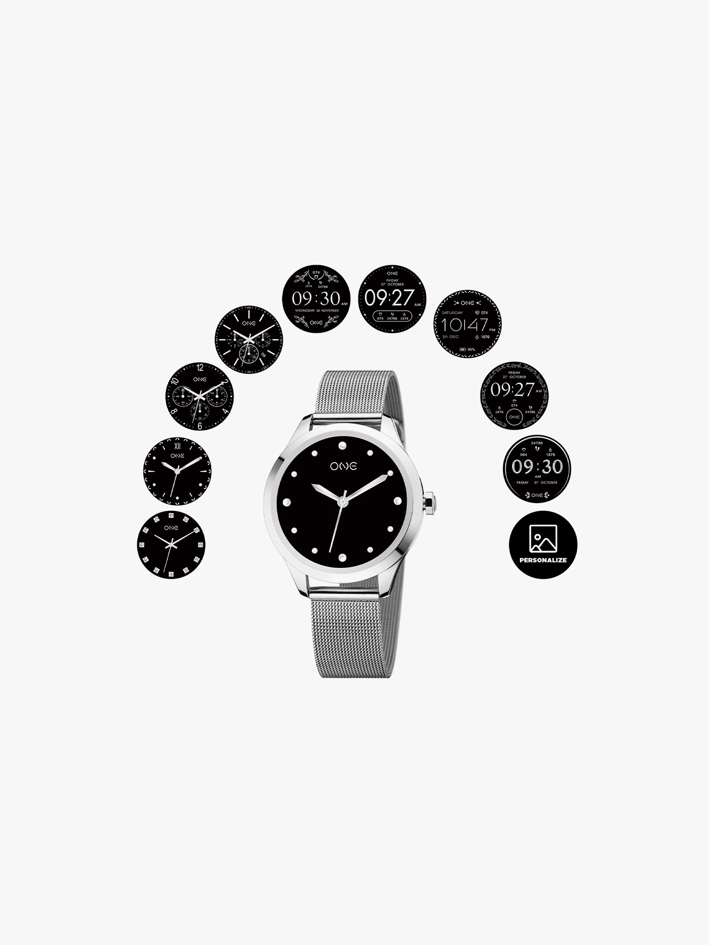 Smartwatch One Mini Silver