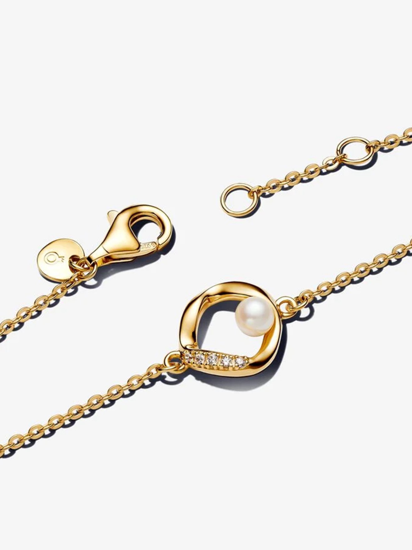 Pulseira com P�rola e Forma Org�nica