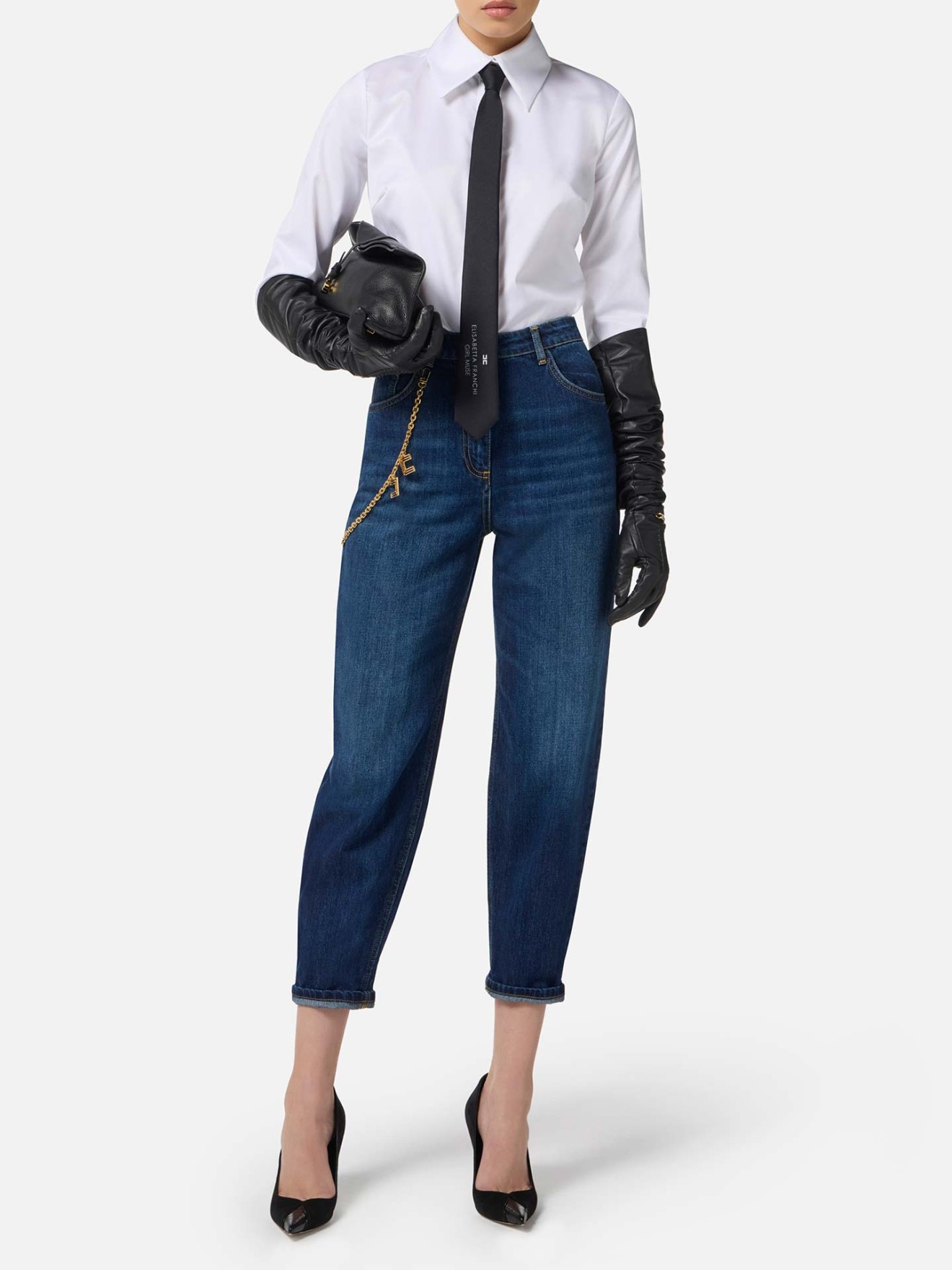 Calças de Ganga com Corrente