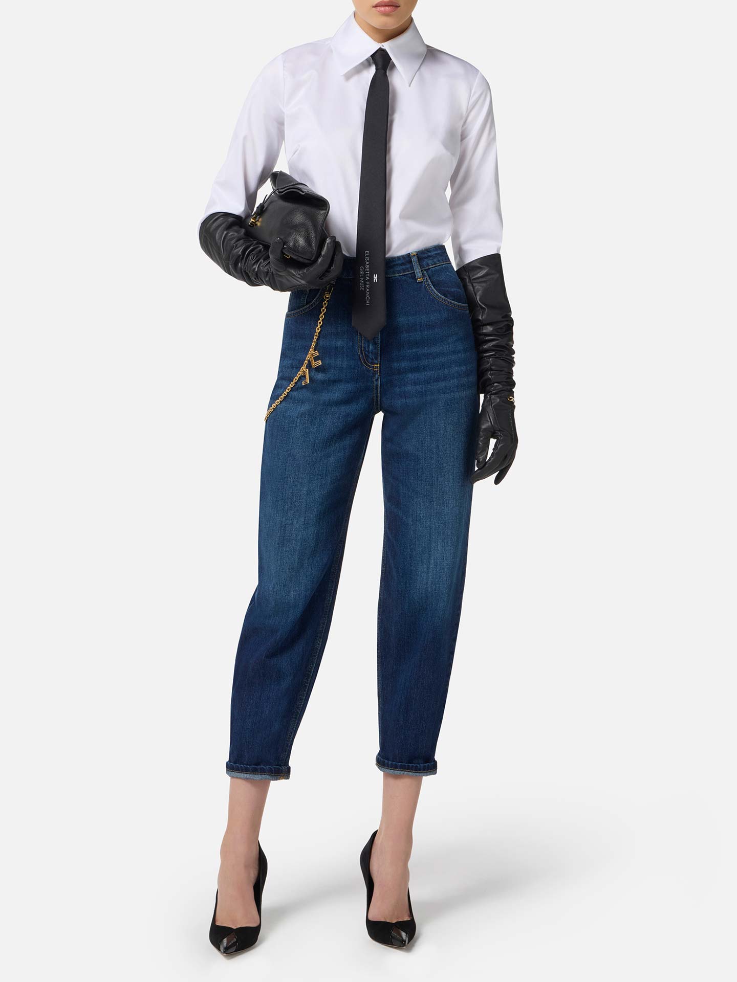 Calças de Ganga com Corrente