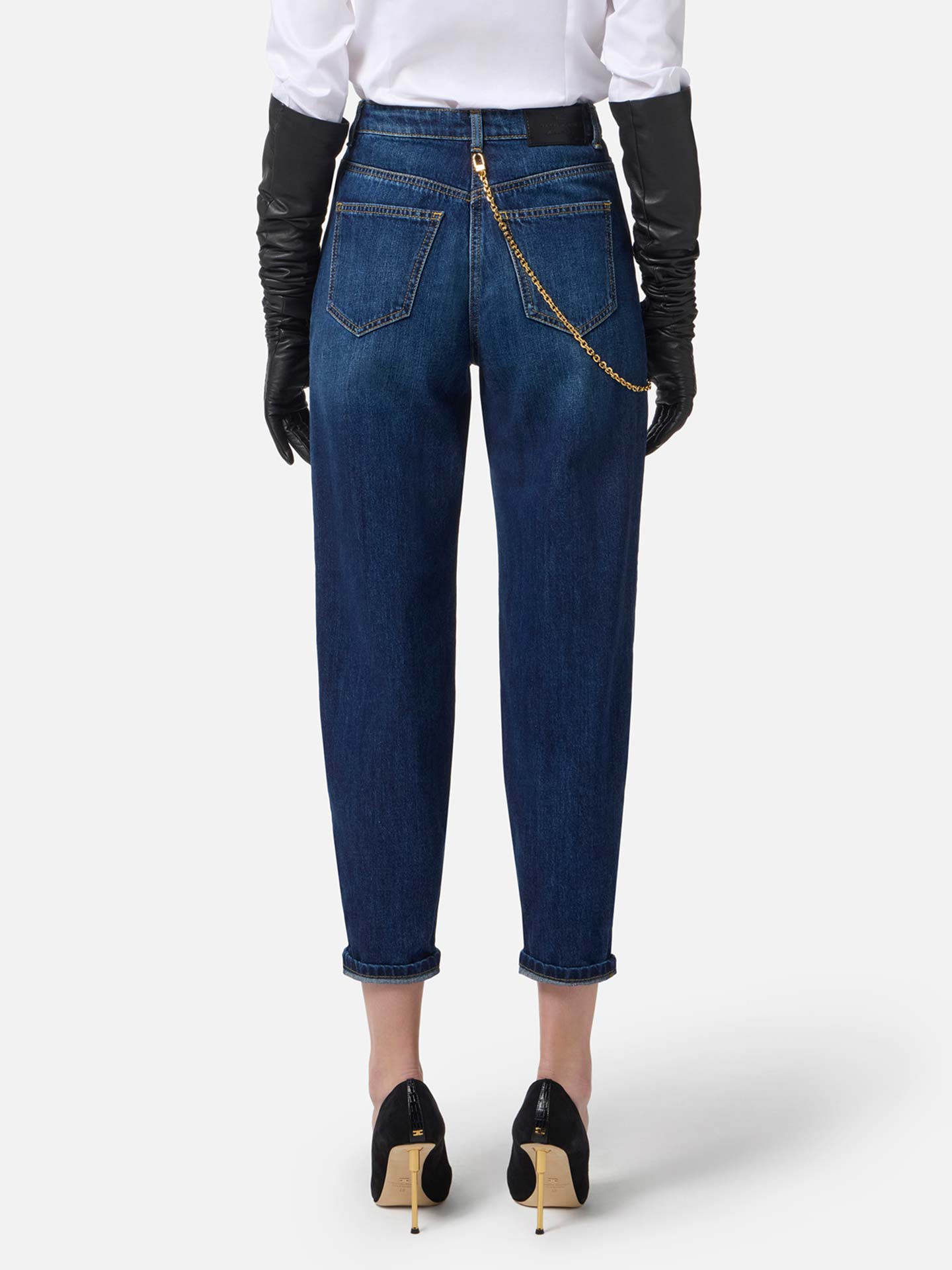 Calças de Ganga com Corrente