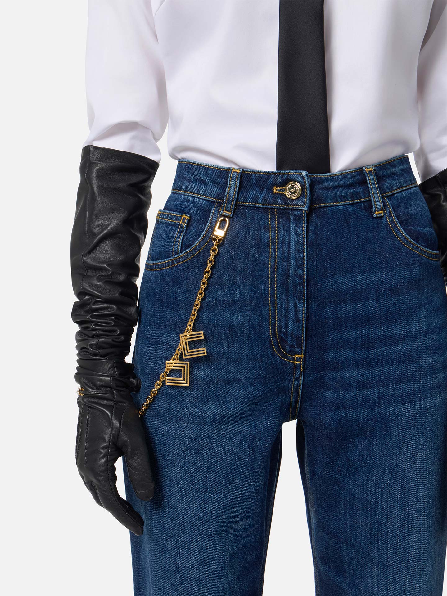 Calças de Ganga com Corrente