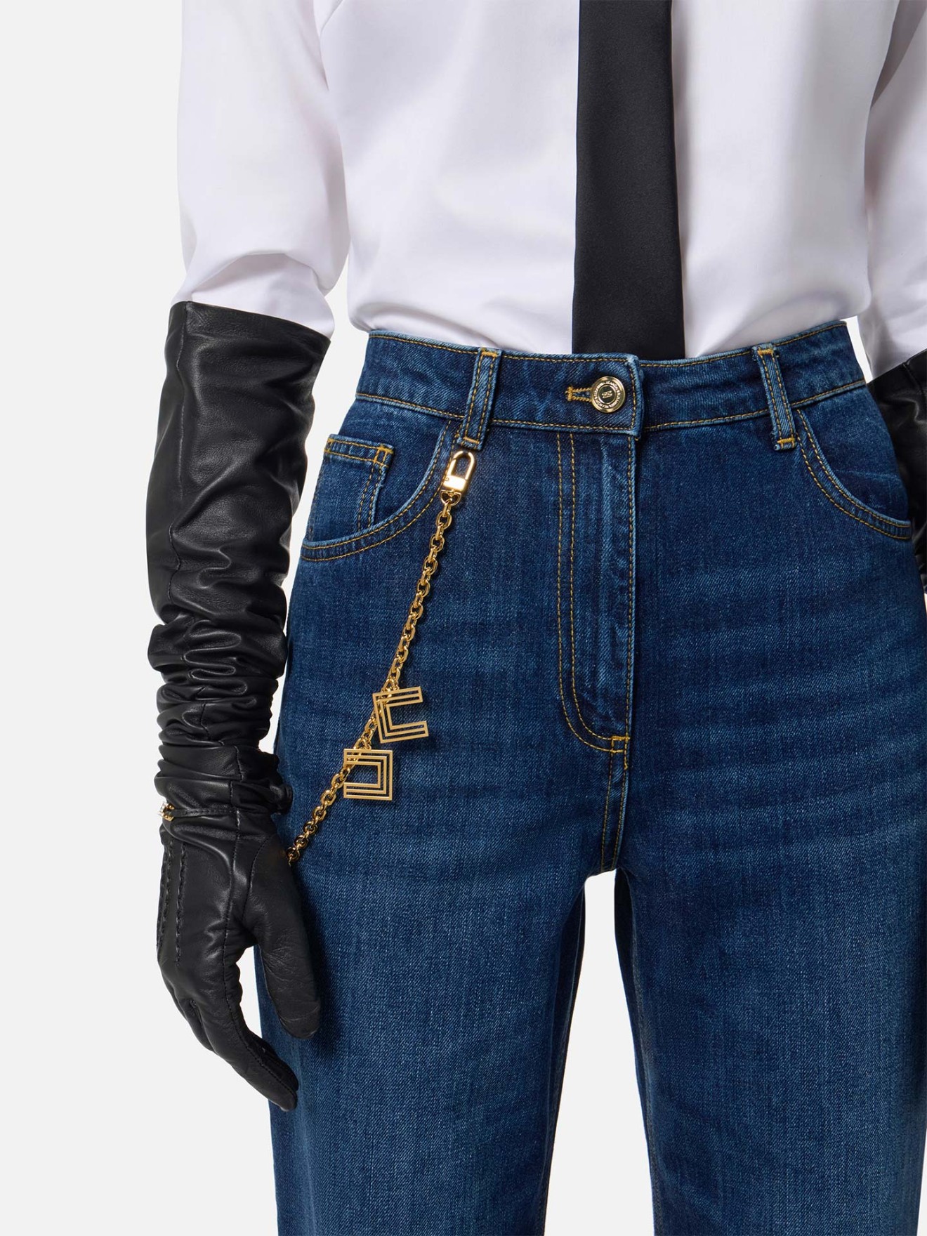 Calças de Ganga com Corrente