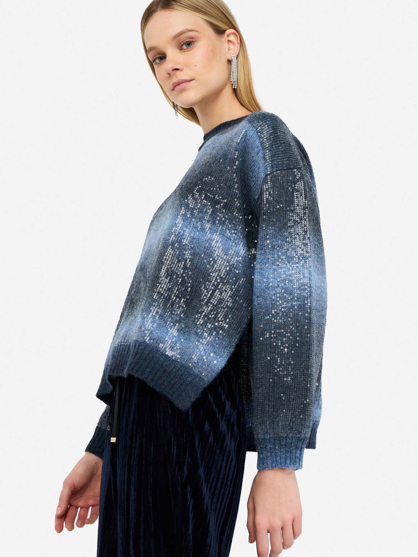 Camisola de Malha com Lantejoulas