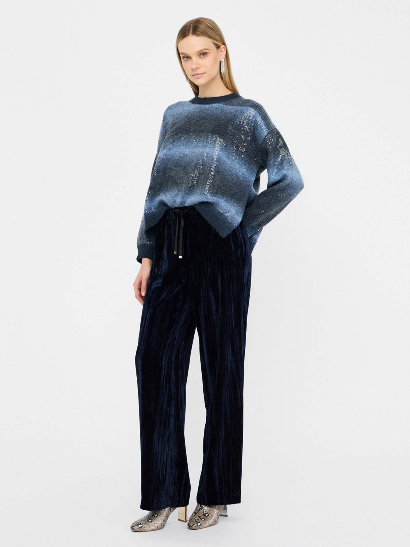 Camisola de Malha com Lantejoulas