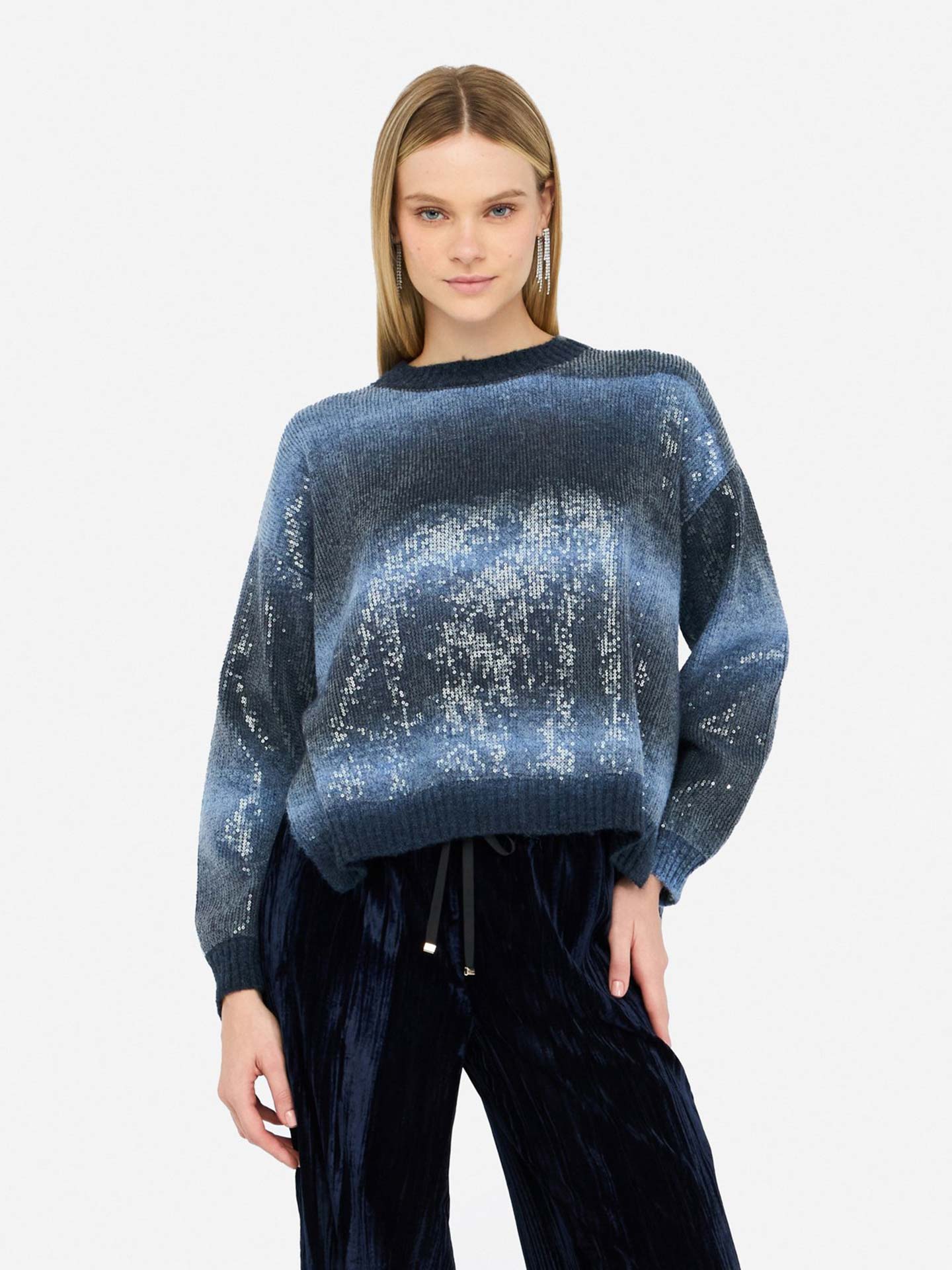 Camisola de Malha com Lantejoulas