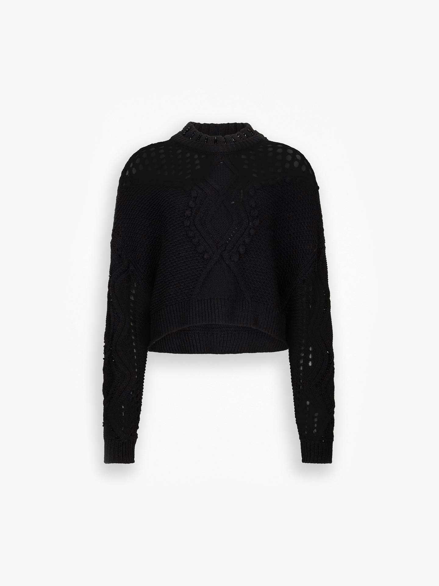 Camisola de Malha com Detalhes Vazados