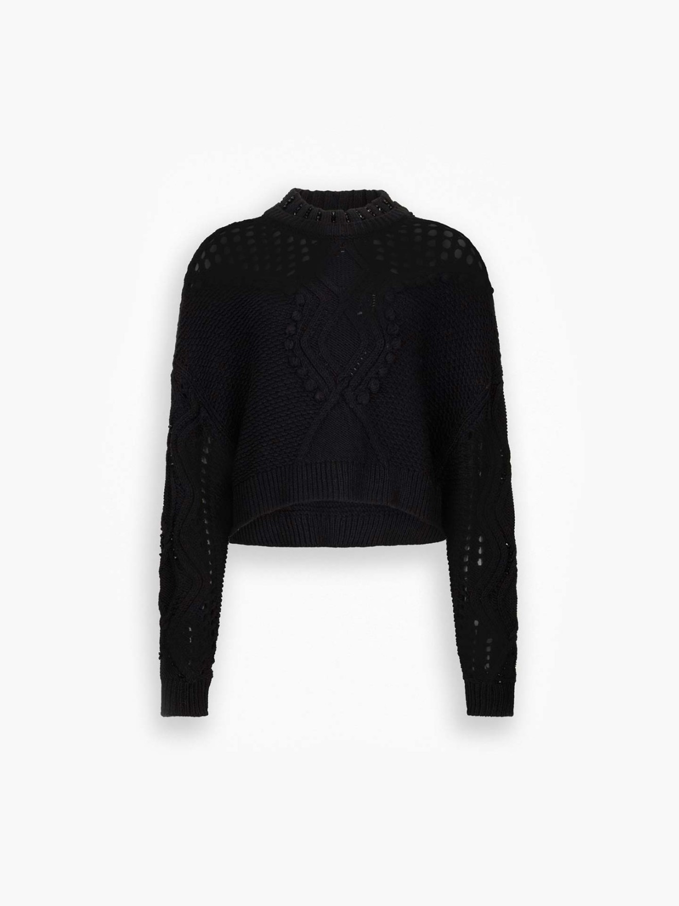 Camisola de Malha com Detalhes Vazados