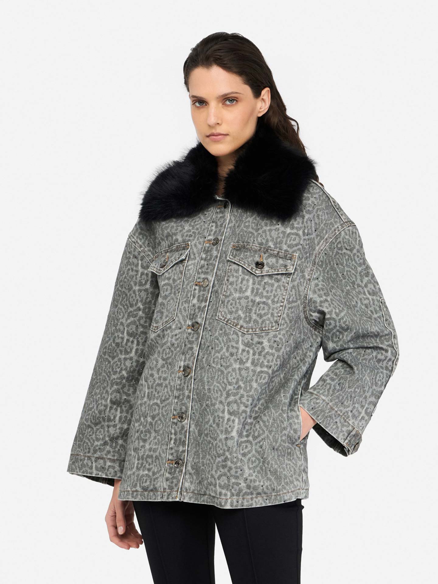 Casaco de Ganga Animal Print