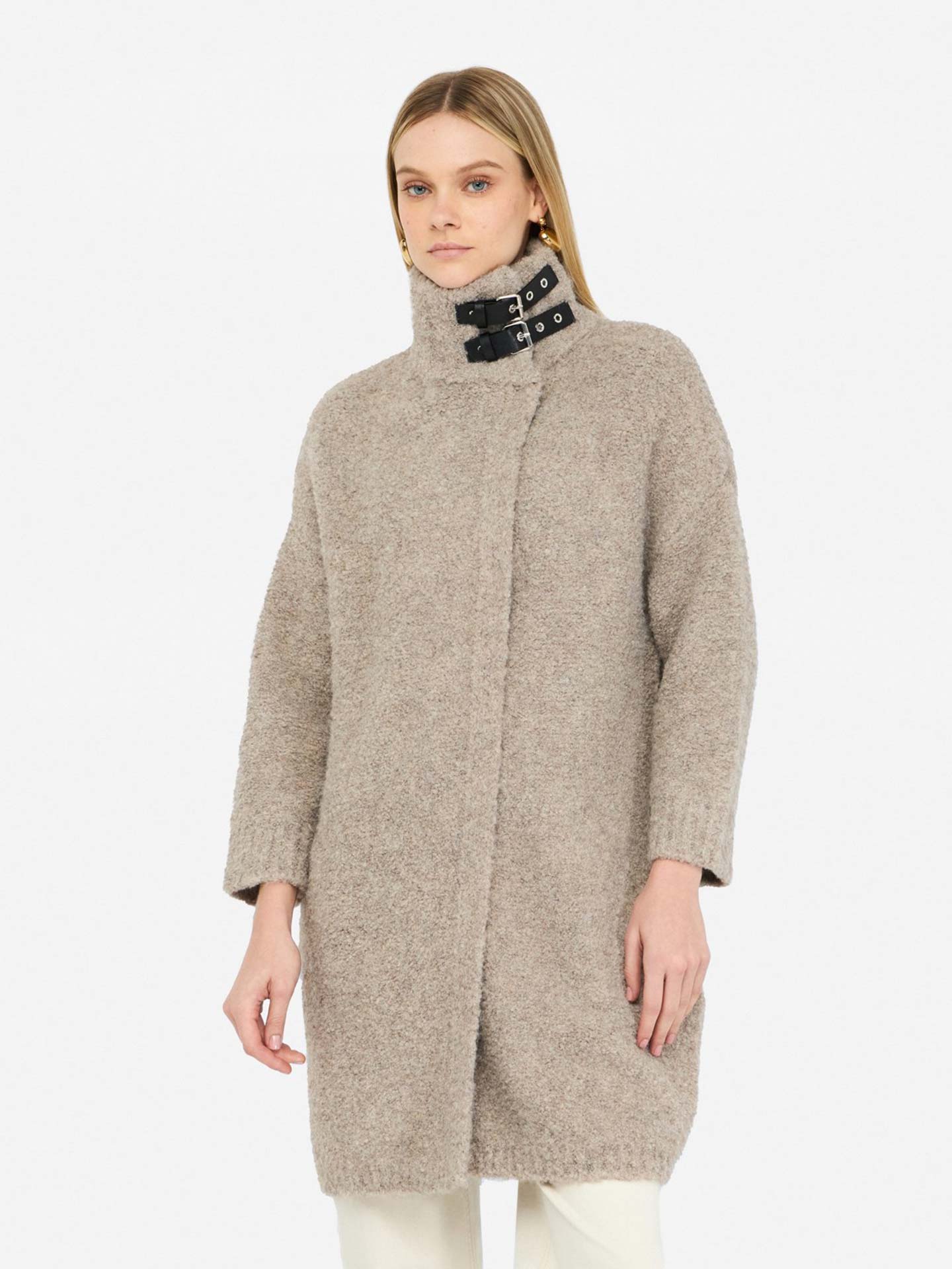 Casaco Comprido em Bouclé