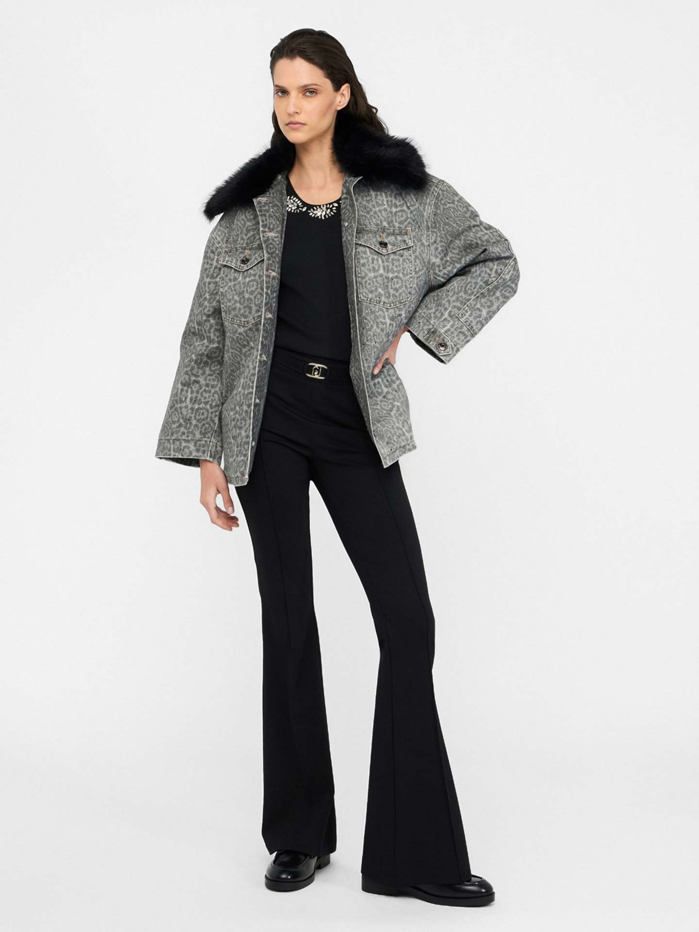 Casaco de Ganga Animal Print