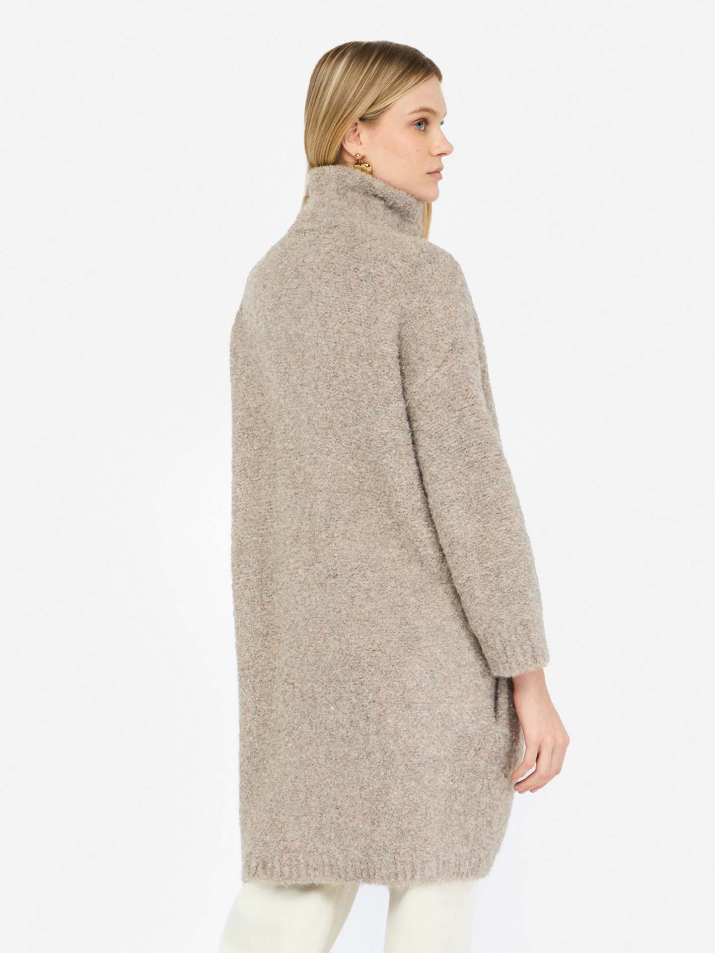 Casaco Comprido em Bouclé