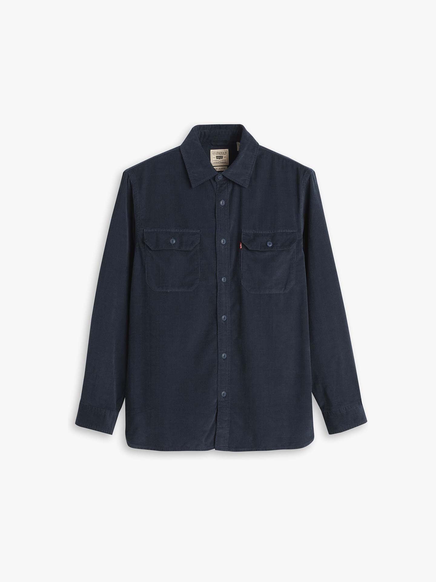 Camisa de Bombazina com Bolsos de Chapa