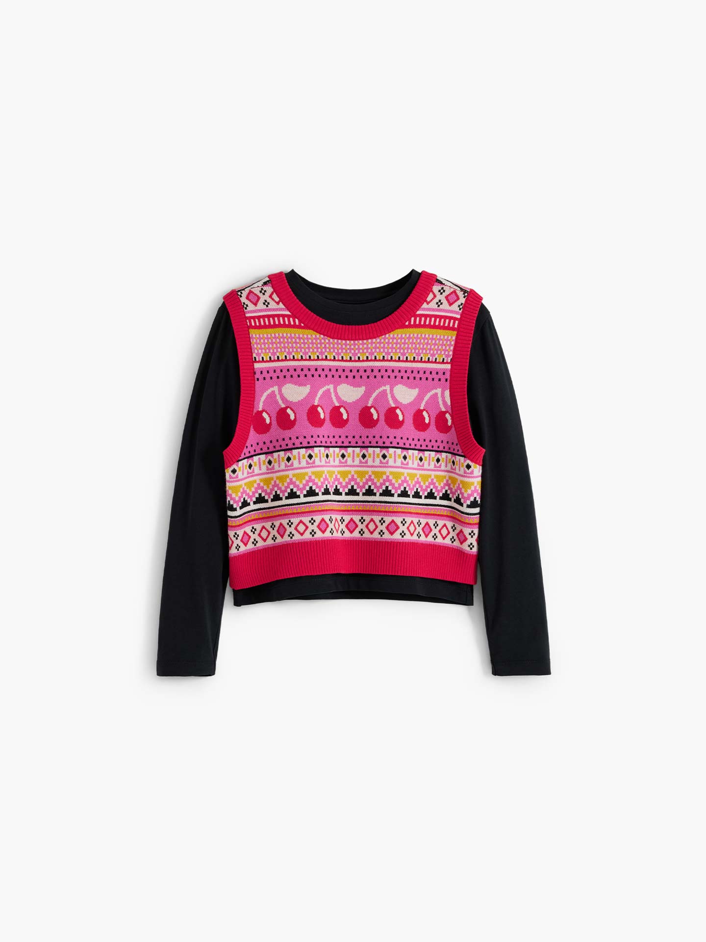 Camisola de Manga Comprida com Colete