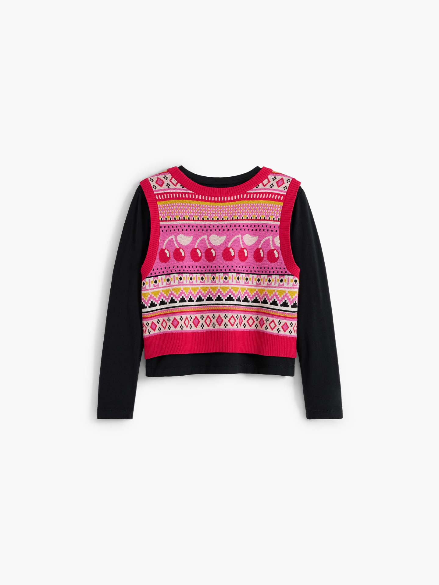 Camisola de Manga Comprida com Colete