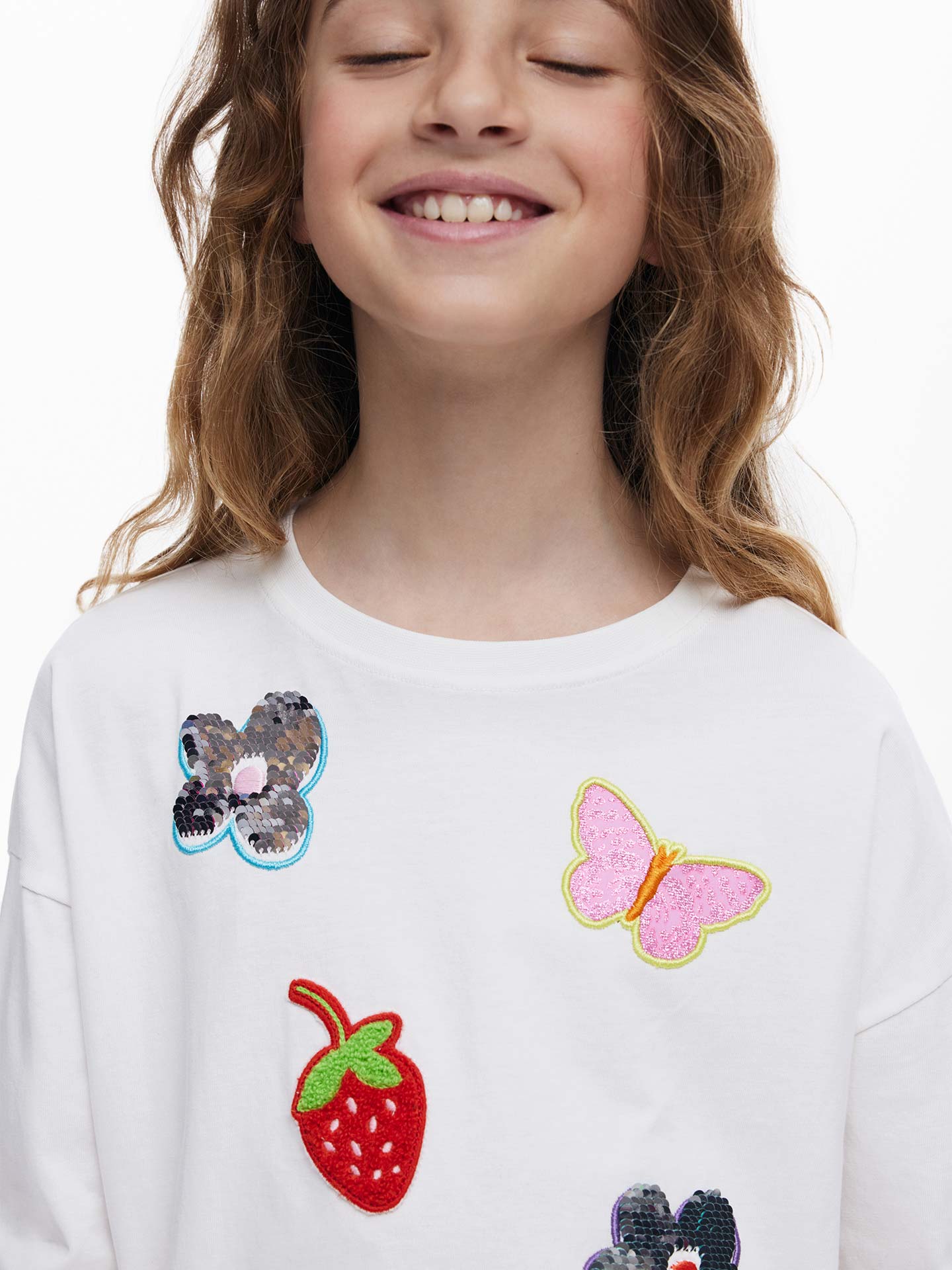 Camisola com Bordados e Lantejoulas