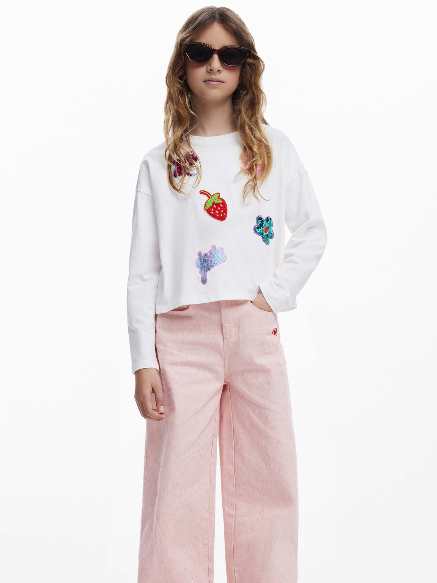 Camisola com Bordados e Lantejoulas