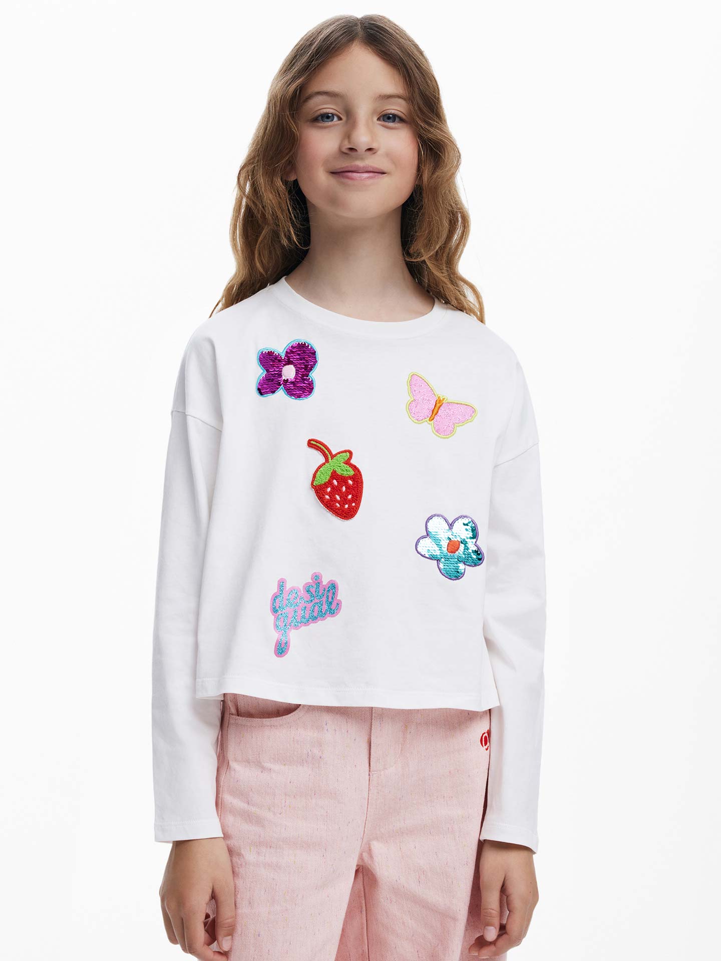 Camisola com Bordados e Lantejoulas