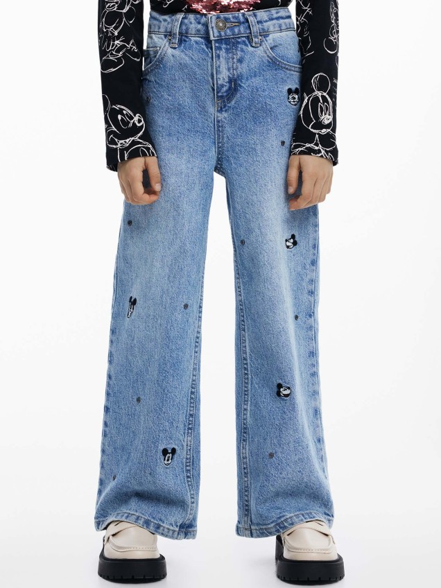 Calas de Ganga Wide Leg Mickey Mouse