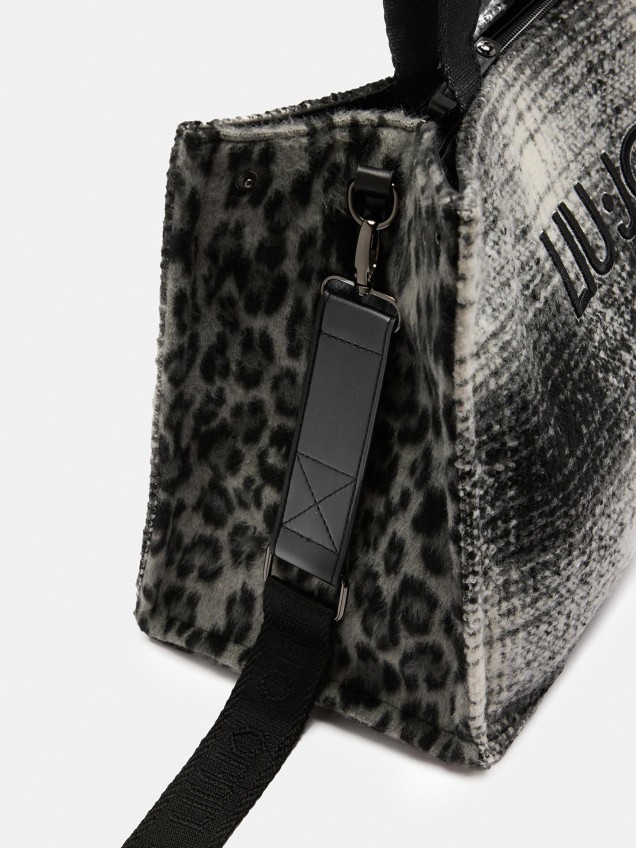 Shopping Bag com Padrão Xadrez