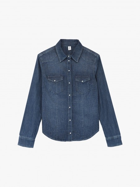 Camisa de Ganga com Strass