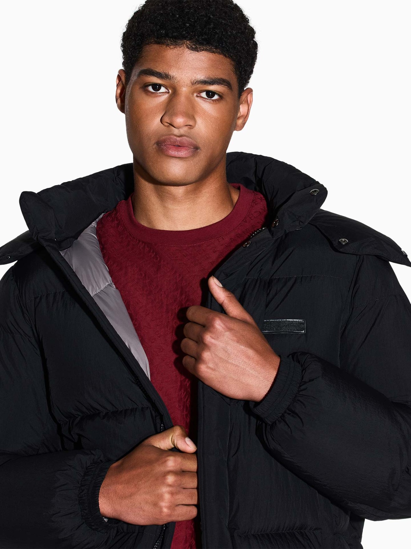 Blusão Acolchoado com Capuz