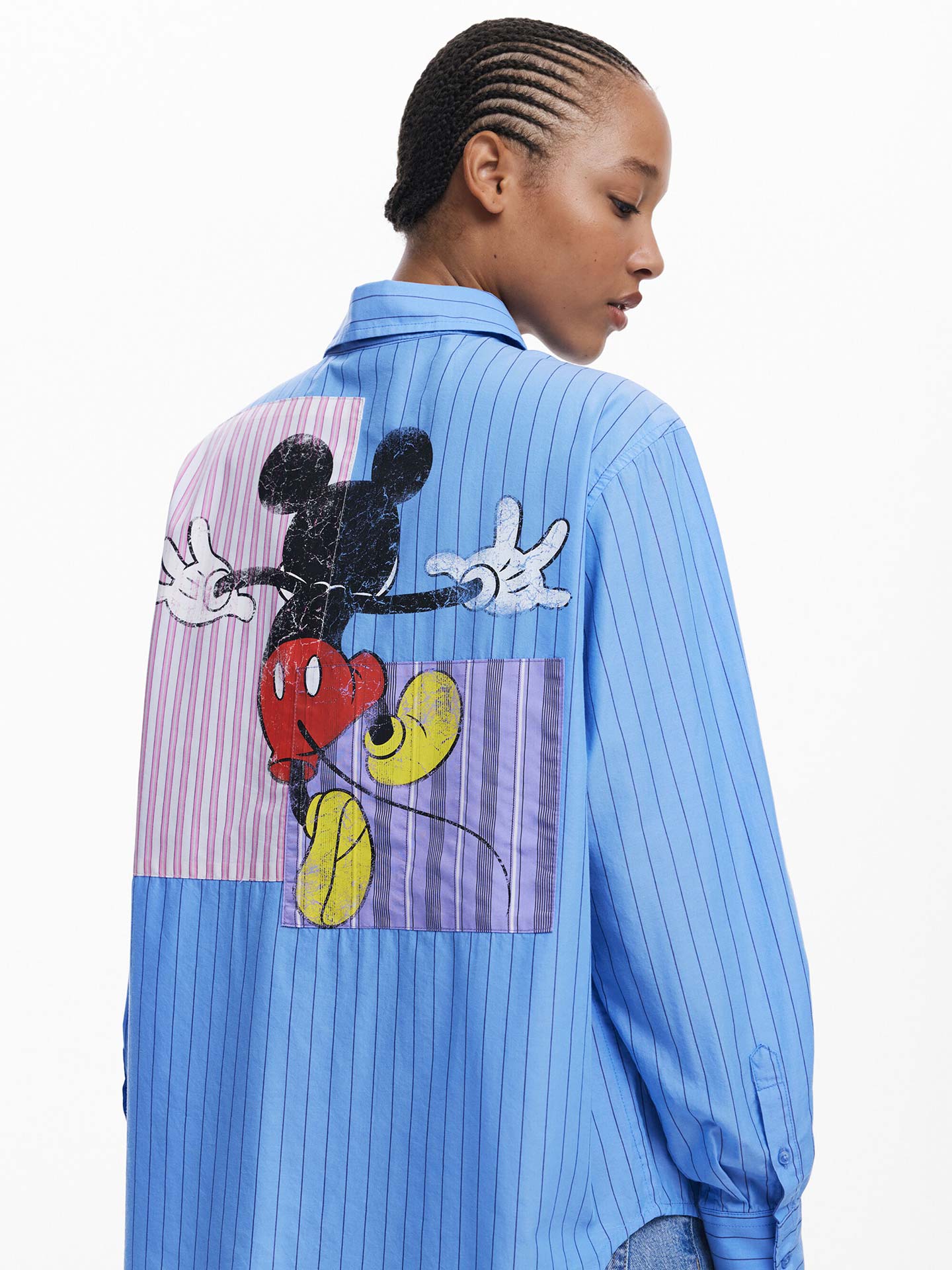 Camisa às Riscas Mickey Mouse