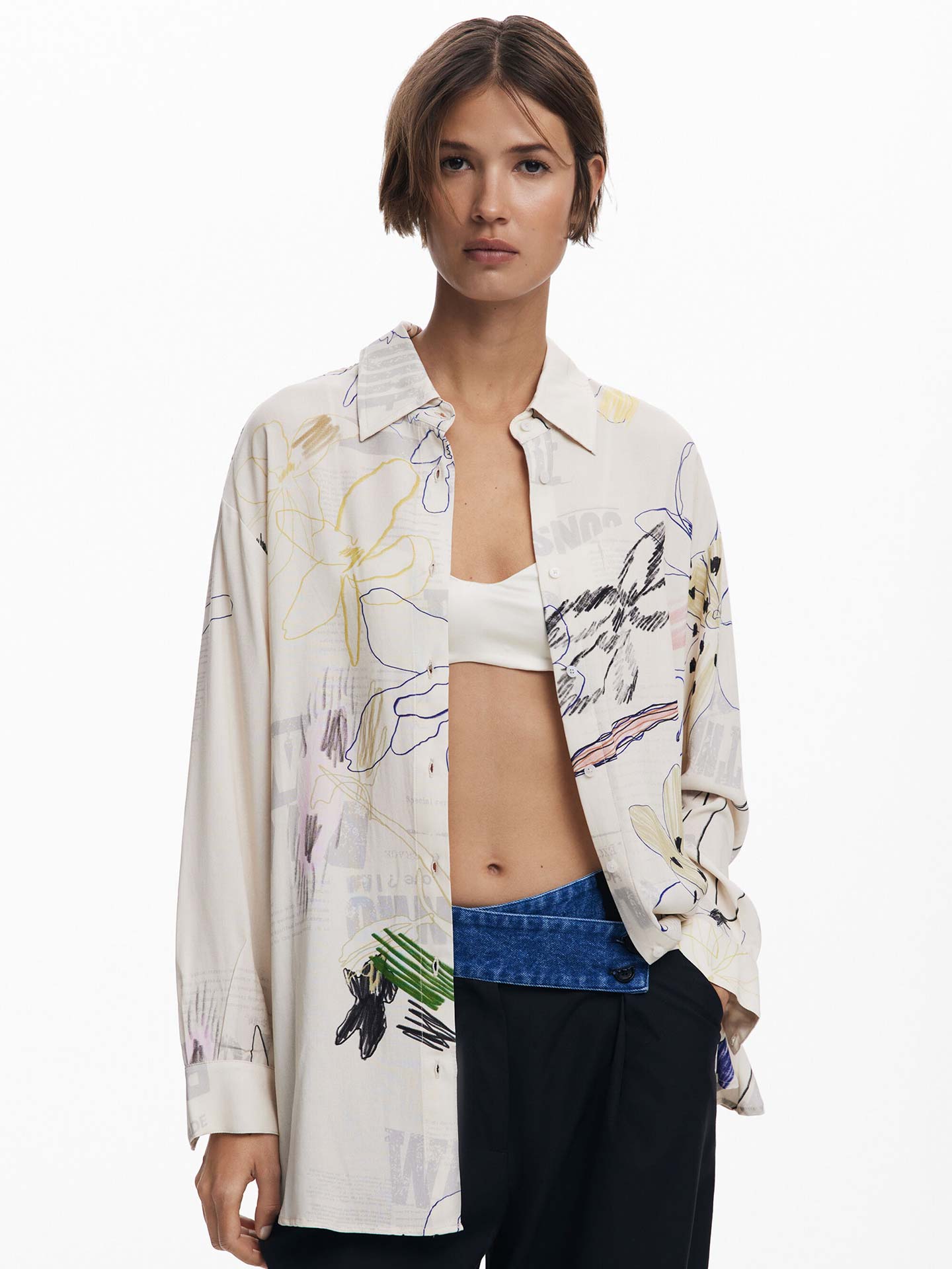 Camisa Fluída Oversized