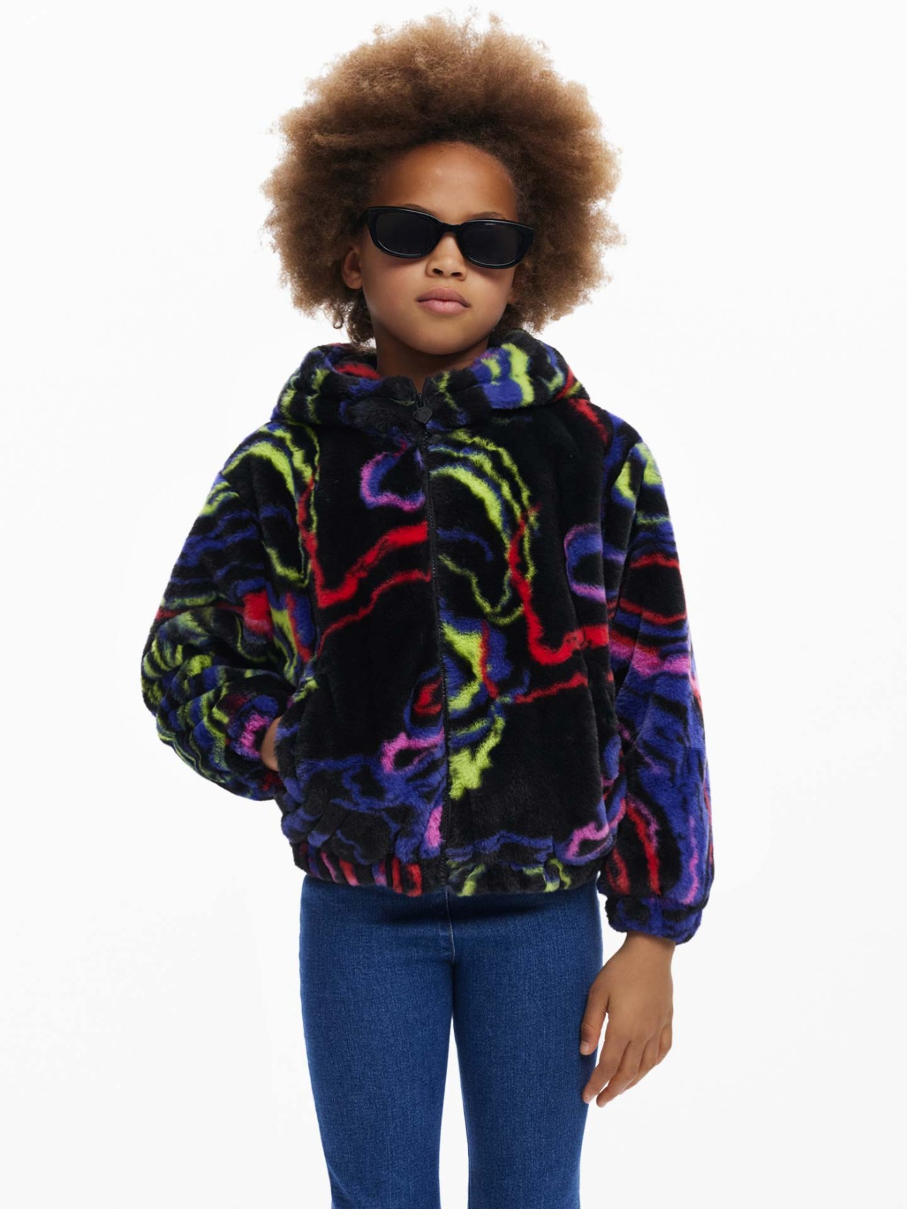 Casaco em Pelo Arco-ris