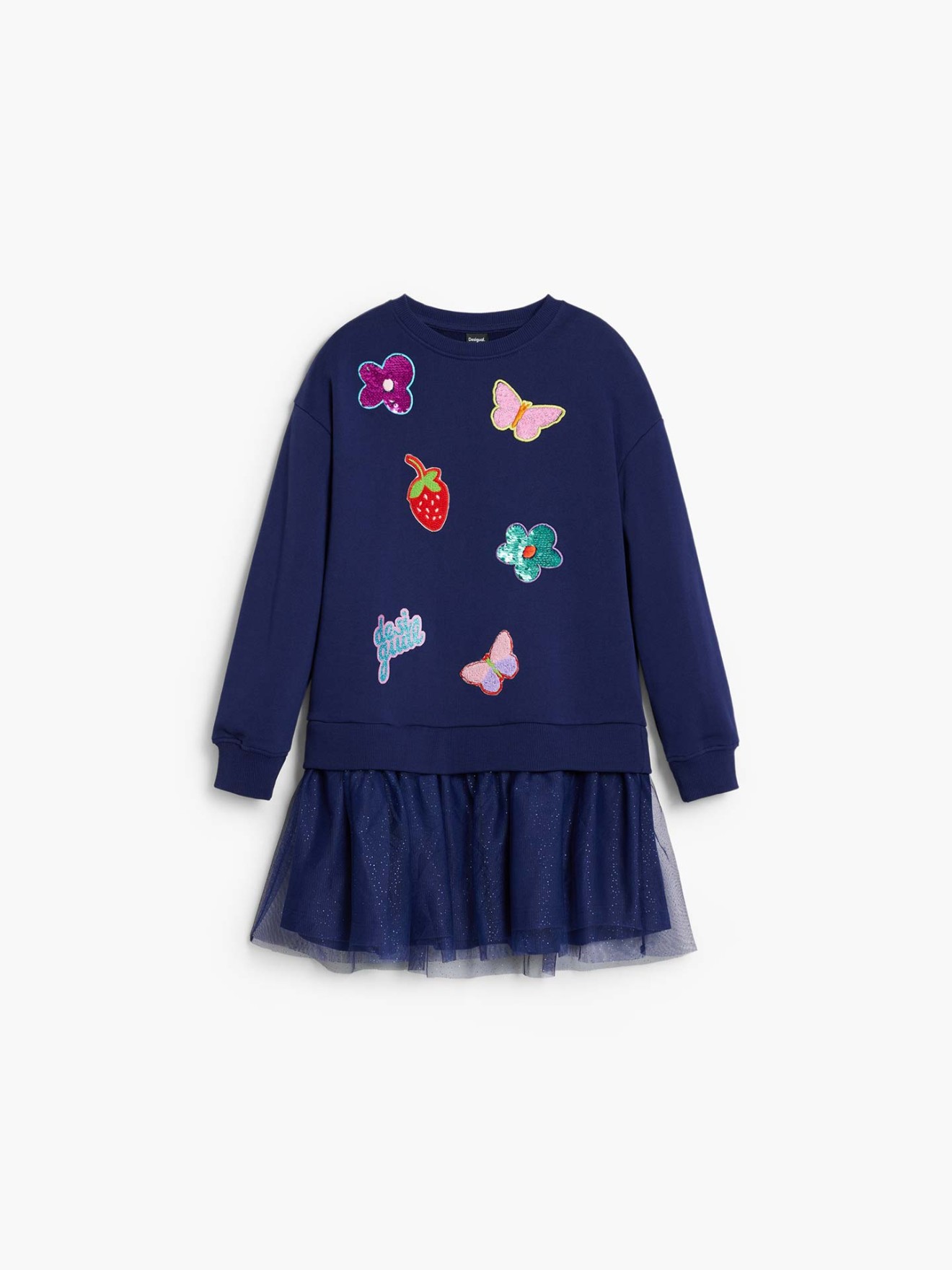 Vestido com Saia de Tule