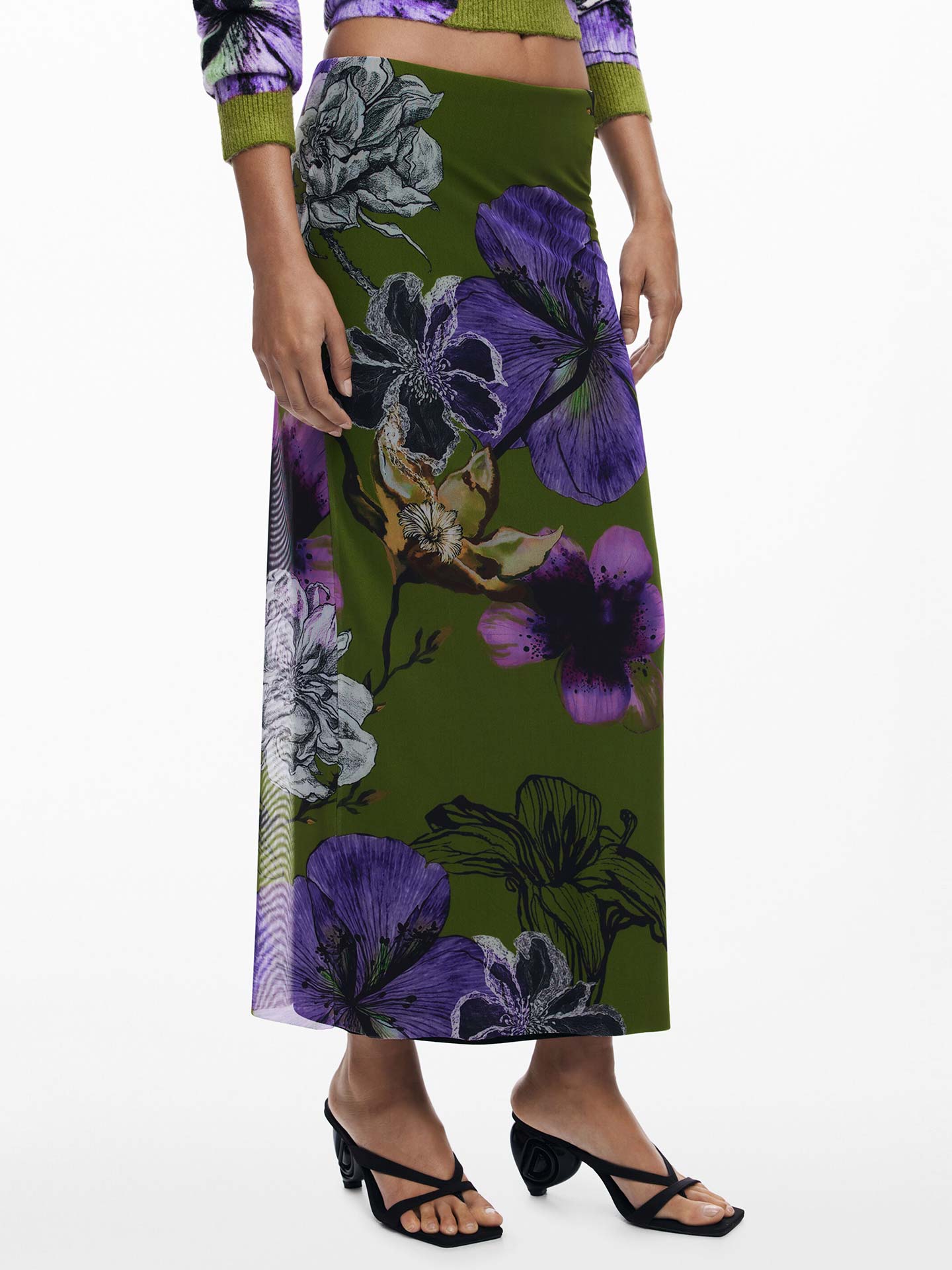 Saia Midi em Tule Christian Lacroix