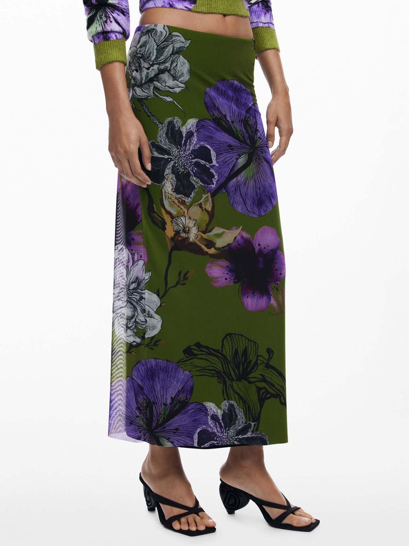 Saia Midi em Tule Christian Lacroix