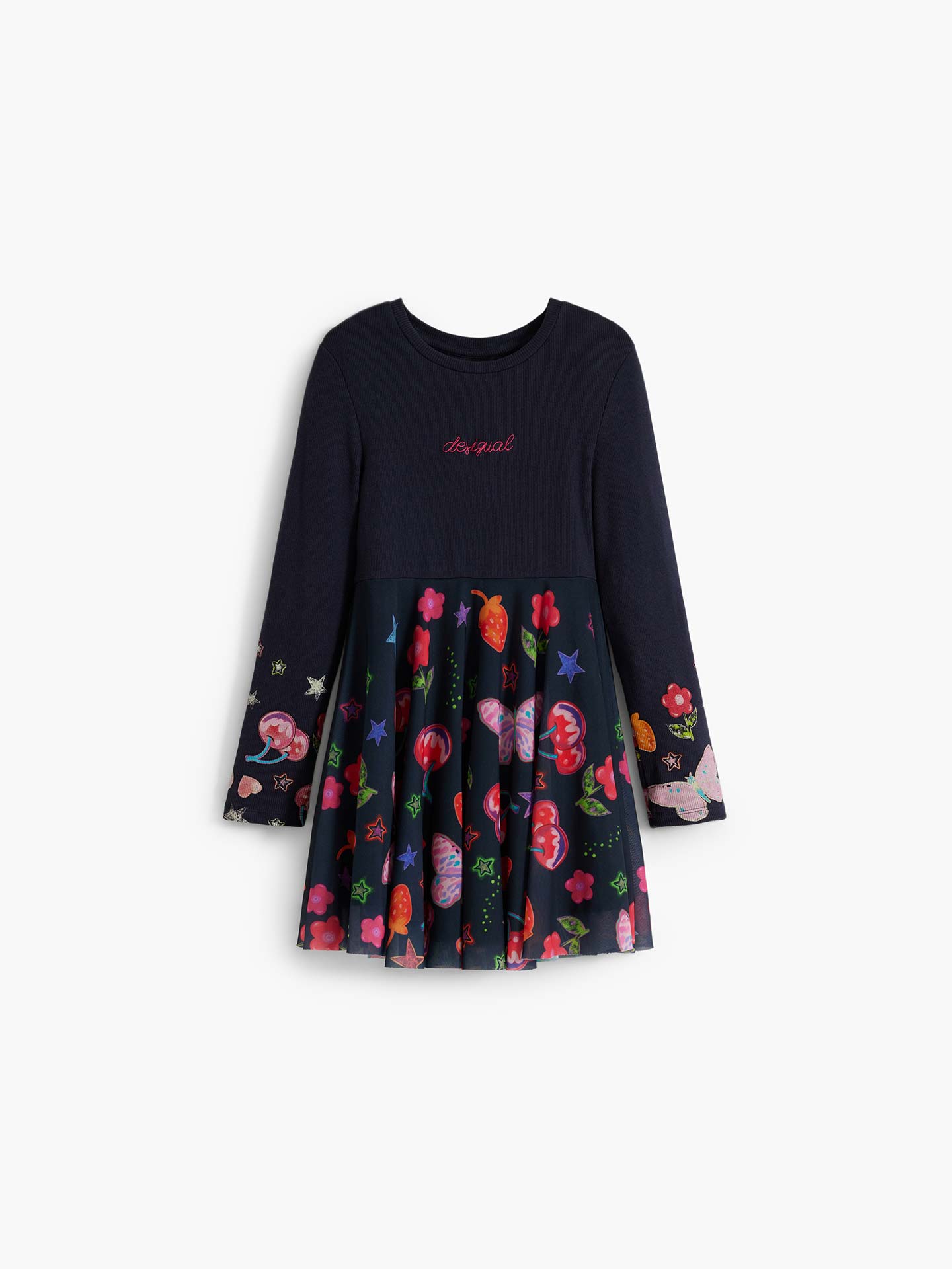 Vestido com Saia de Tule