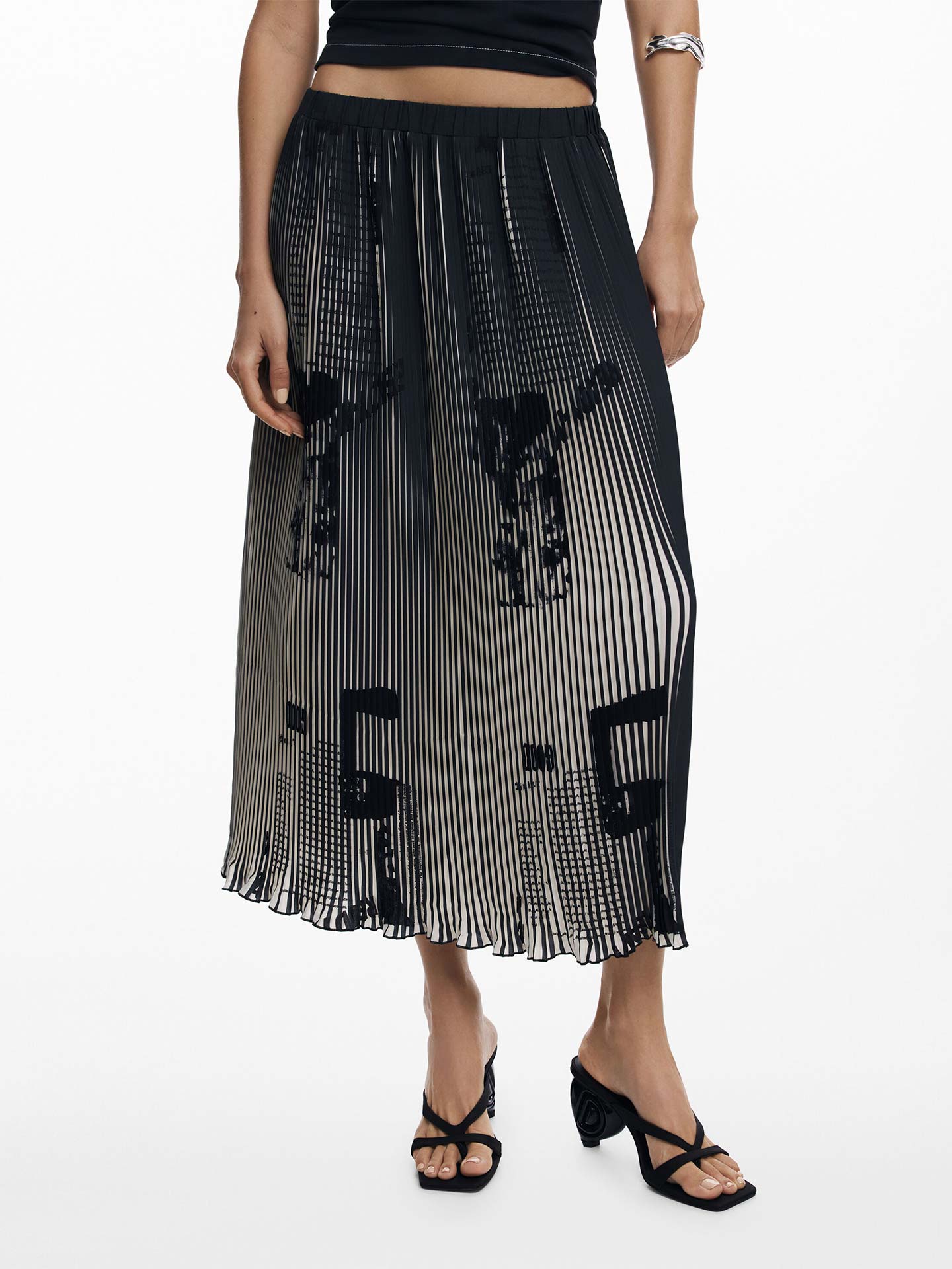 Saia Midi Plissada