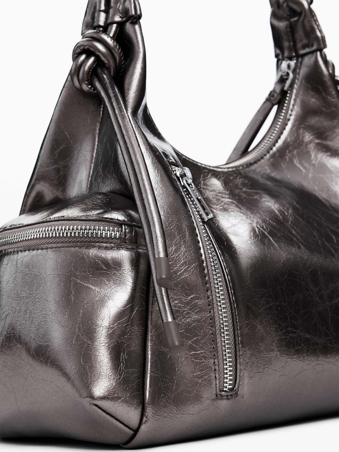 Mala de Mão com Acabamento Metalizado