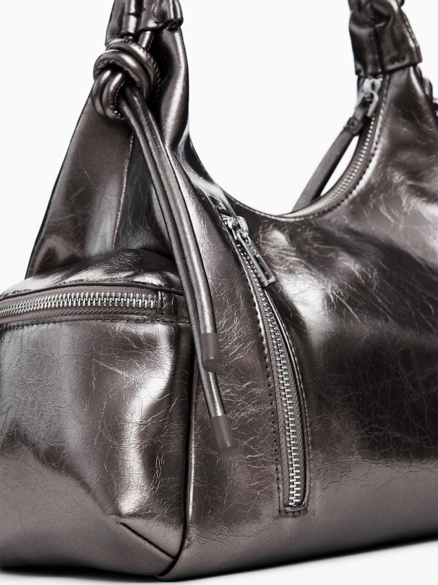 Mala de Mão com Acabamento Metalizado