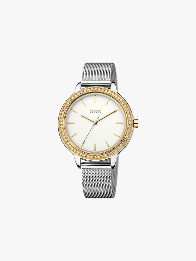 Relógio One Twin Spark Bicolor