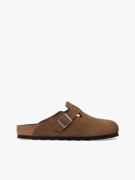 Sandlias Boston Soft Footbed Suede Leather