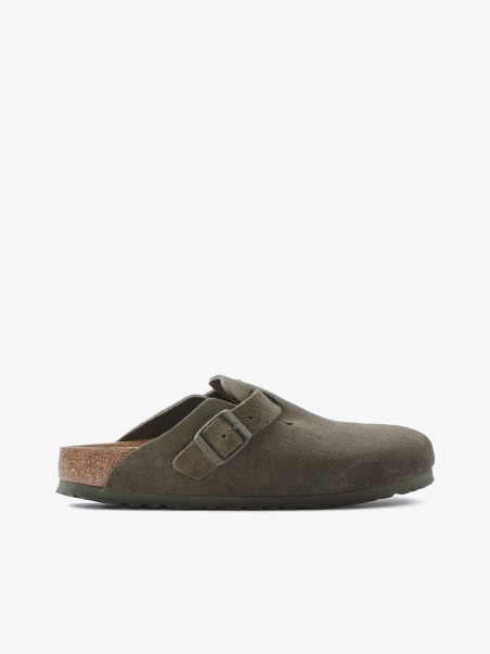 Sandlias Boston Suede Leather