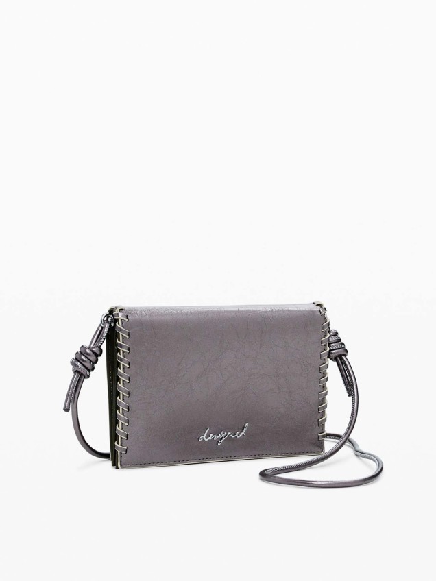 Porta-Moedas com Acabamento Metalizado