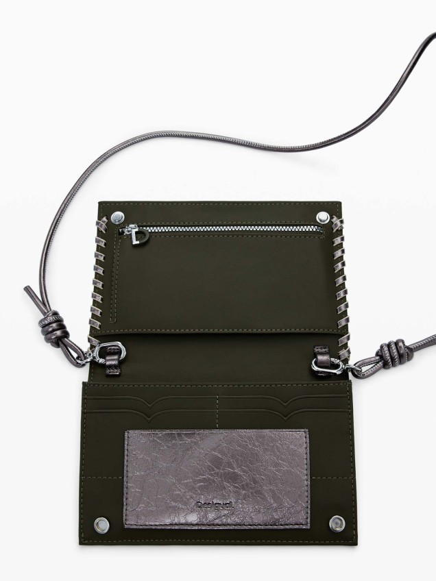 Porta-Moedas com Acabamento Metalizado