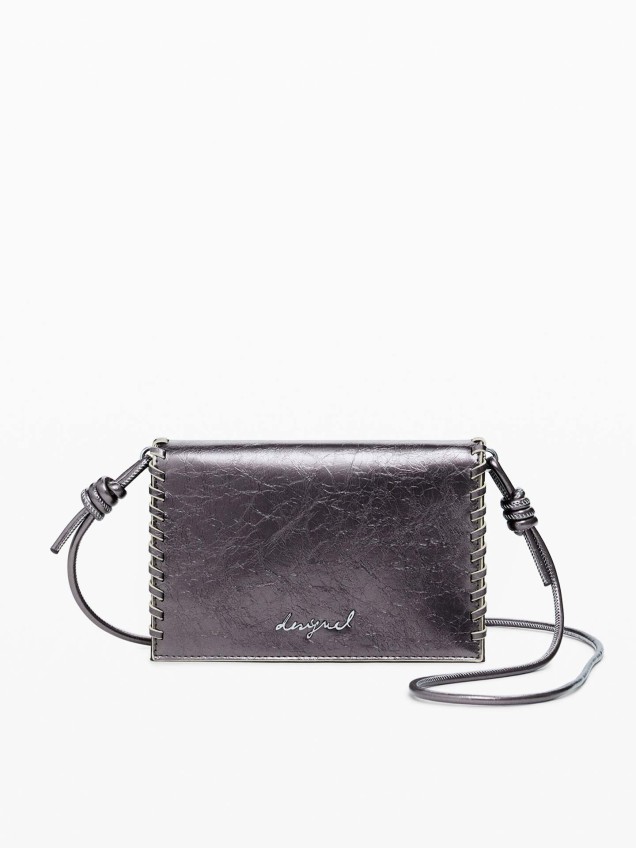 Porta-Moedas com Acabamento Metalizado