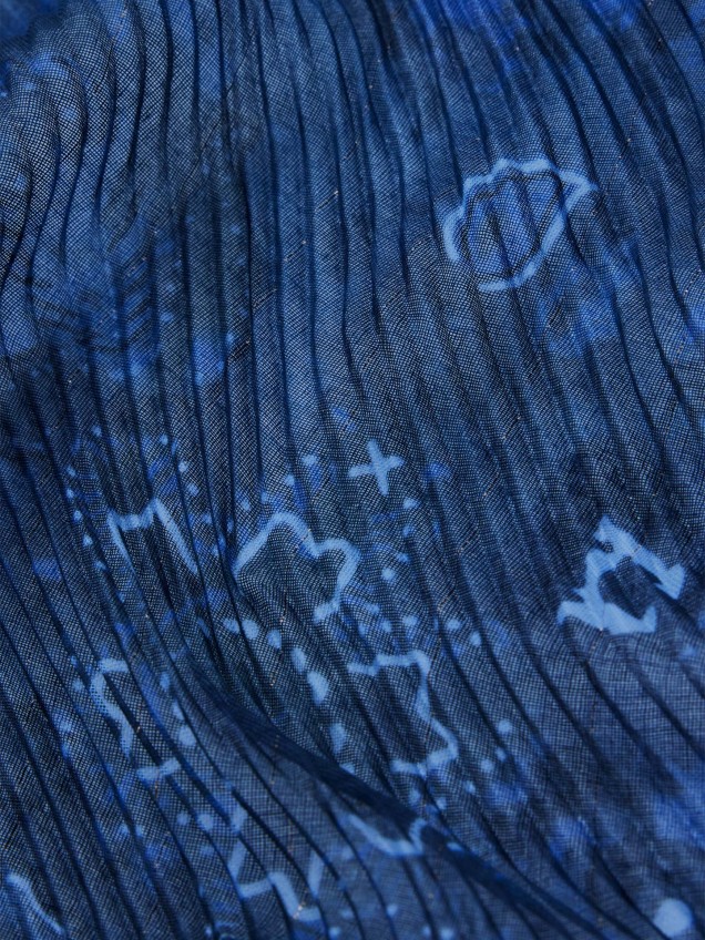 Lenço Retangular Plissado