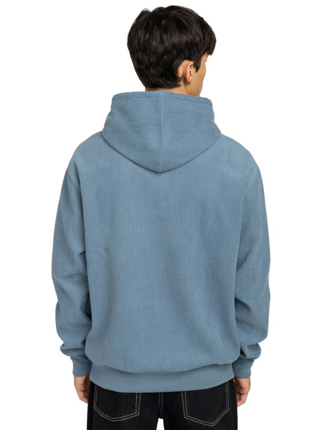 Sweatshirt em Bombazina com Capuz