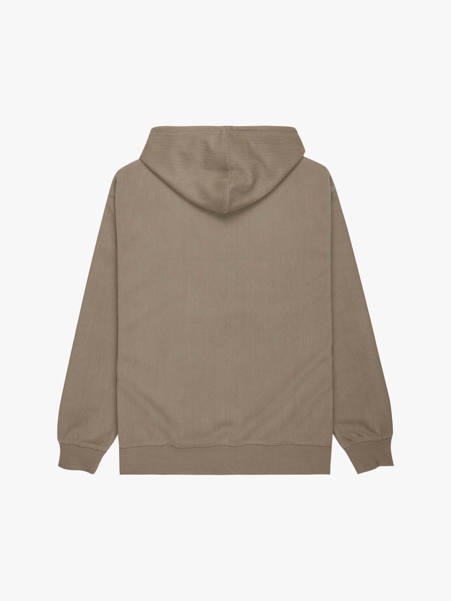 Sweatshirt em Bombazina com Capuz